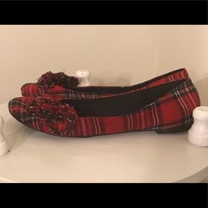 American Eagle Plaid Flats Size 10